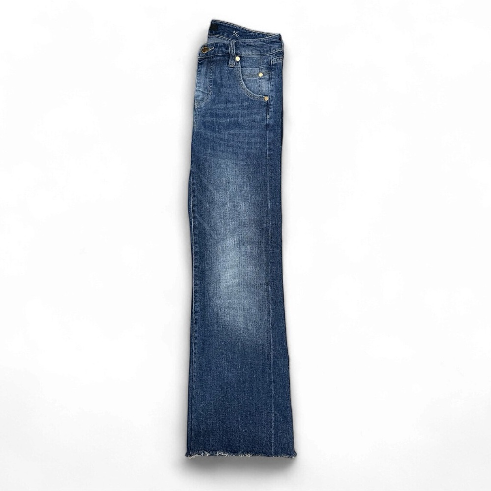 Liverpool Los Angeles The Flare Jeans Women’s Medium Wash Raw Hem - Size: 4/27 - Picture 4 of 6